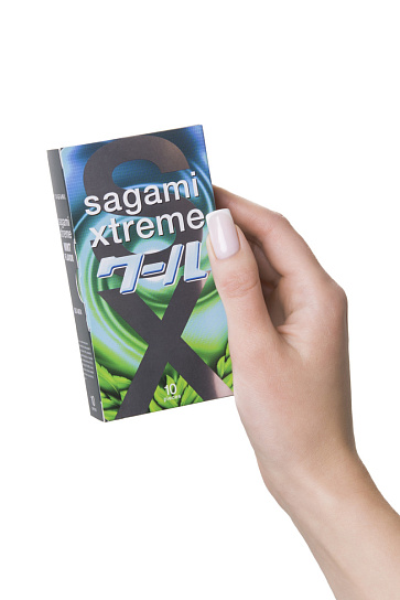 Презервативы из латекса Sagami Xtreme Mint, 10 шт