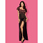 Длинная сорочка Obsessive SEDUSIA GOWN с высоким разрезом, L/XL