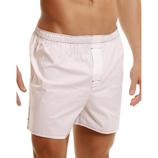 Мужские трусы-шорты из хлопка белые, XL