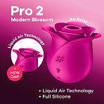 Вакуумный вибратор роза Satisfyer Pro 2 Modern Blossom, розовый
