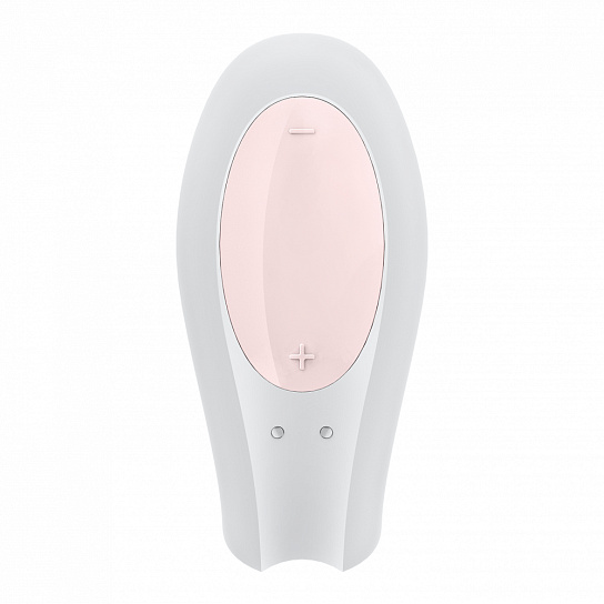 Вибромассажер для пар Satisfyer Double Joy с 2-я моторами, белый