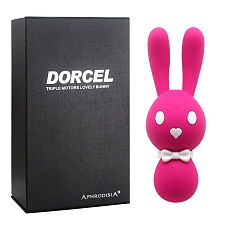 Многофункциональный вибростимулятор-зайчик Dorcel, 16 см, розовый
