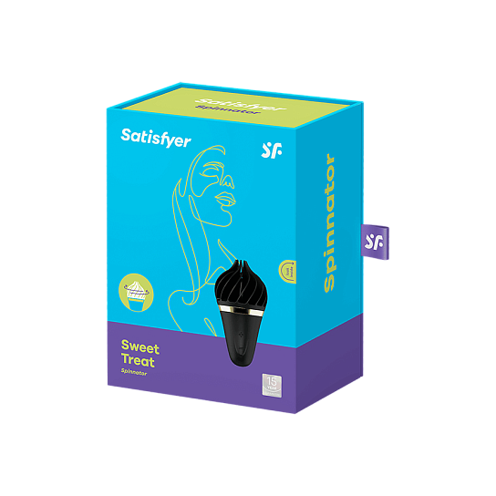 Вибромассажер-спиннер Satisfyer Sweet Treat, черный