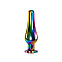 Набор радужных анальных пробок Evolved Rainbow Metal Plug Set