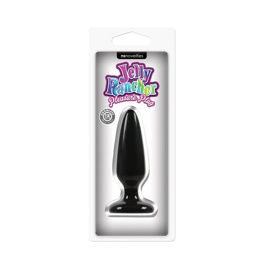 Анальная пробка мини Jelly Rancher Pleasure Plug - Mini, черная