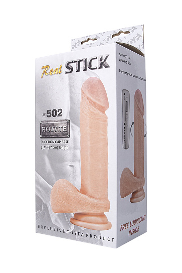 Ротатор RealStick 502 телесный с выраженной головкой, 21 см