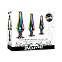 Набор радужных анальных пробок Evolved Rainbow Metal Plug Set