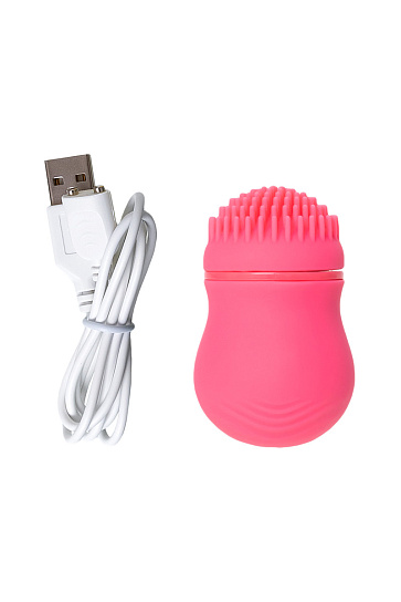 Стимулятор клитора с вращением PPP Curu-Curu Brush Roter, розовый