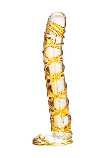 Стеклянный фаллос 15,5 см