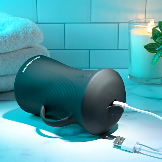 Мастурбатор Evolved Gyro Stroke с вибрацией и гироскопом, черный