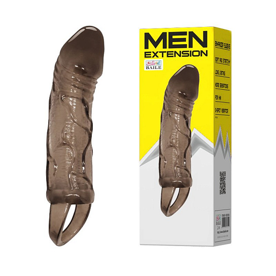 Фаллическая насадка на пенис с подхватом мошонки Men Extension
