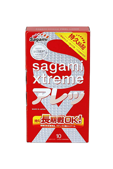 Ультратонкие латексные презервативы Sagami Xtreme Feel Long, 10 шт