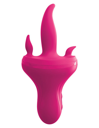 Вибромассажер с подвижными язычками 3Some Holey Trinity