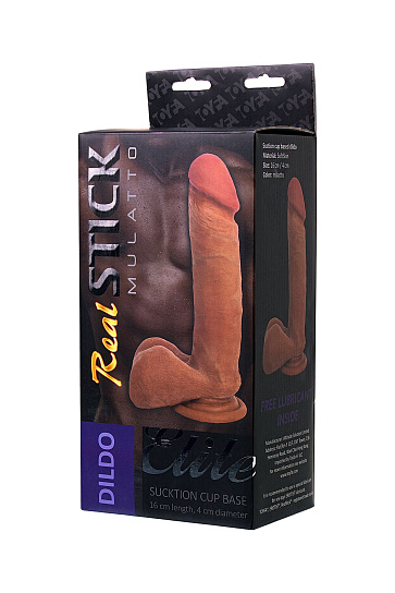 Фаллос TOYFA RealStick Elite Mulatto мулат, 16 см