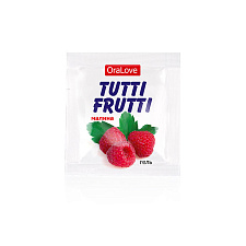 Съедобная смазка для орального секса Биоритм Tutti Frutti Малина, 4 мл