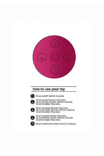 Вибромассажер Amoris со стимулирующими бусинами, розовый