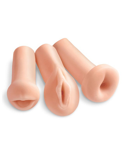 Набор мастурбаторов вагина-анус-ротик Toyz All 3 Holes