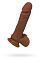 Фаллос TOYFA RealStick Elite Mulatto мулат, 16 см