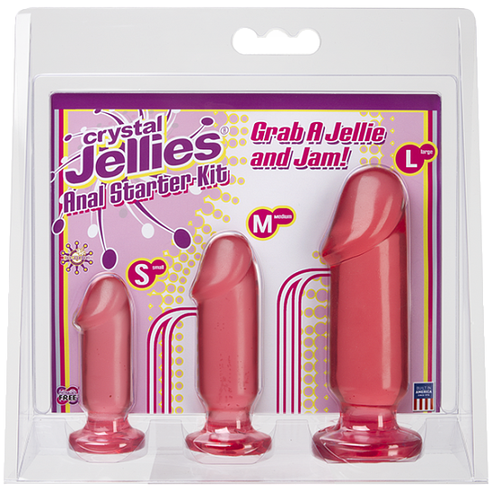 Набор из трех анальных стимуляторов Anal Trainer Kit, розовый
