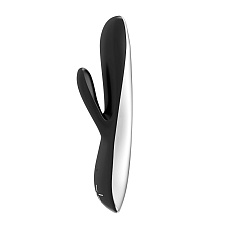 Перезаряжаемый женский вибратор-кролик OVO E5, черный 19,5 см