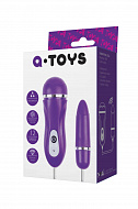 Виброяйцо A-toys пуля, фиолетовое с пультом управления