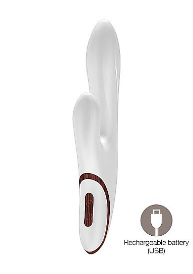 Силиконовый вибратор MAPLE с 10 различными режимами, белый