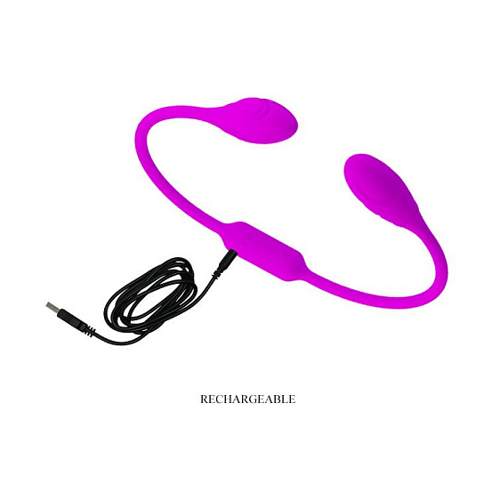 Двойной вибратор на длинном шнурке Lover's Whip с пультом