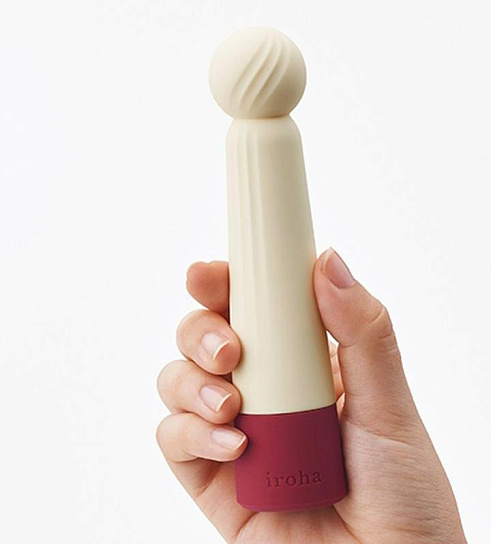 Вибратор с анти-пылевым покрытием Iroha Rin Akane, белый