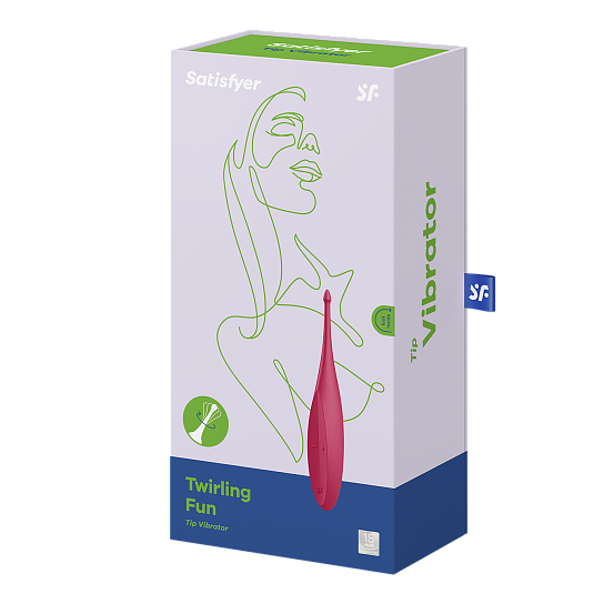 Вибратор для точечной стимуляции клитора Satisfyer Twirling Fun, красный