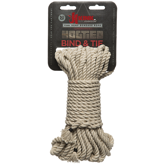 Веревка бондажная Kink Bind & Tie Hemp Bondage Rope, 150 см