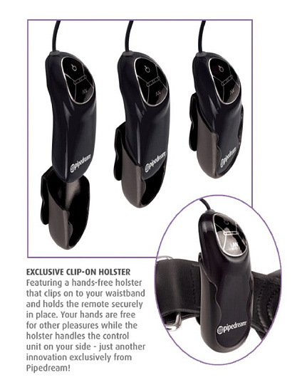 Анальная пробка с пультом управления