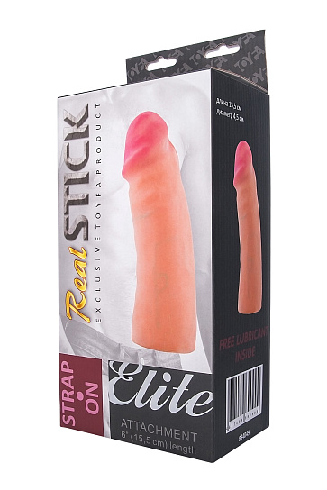 Насадка на страпон REALSTICK, 18 см