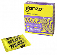 Тонкие презервативы для большей чувствительности Sence Ganzo