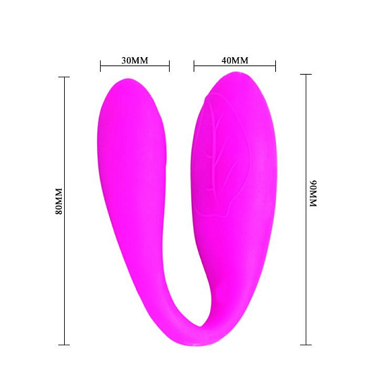Вибратор для двоих Pretty Love Pleasure Leaf