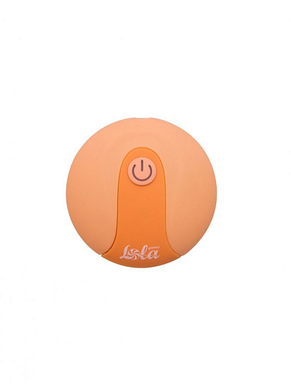Виброяйцо из бархатистого силикона Mata Hari с пультом Д.У., оранжевое