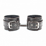 Наручники из мягкой кожи с соединением-цепью