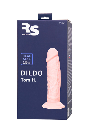 Фаллоимитатор RealStick Silicone Tom H, 15 см