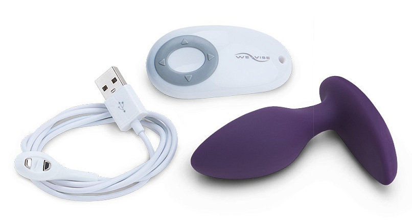 Анальная вибровтулка We-Vibe Ditto с пультом ДУ, фиолетовая