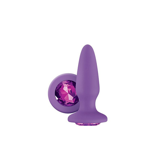 Анальная втулка фиолетового цвета, Glams Purple Gem