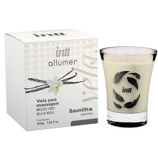 Массажная аромасвеча Intt Kissable Candle, ваниль, 40 г