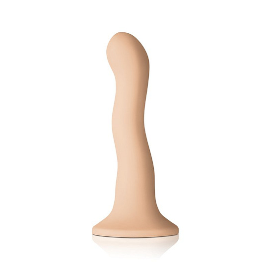 Изогнутый фаллоимитатор Colours Wave 6 Dildo, телесный 16,5 см