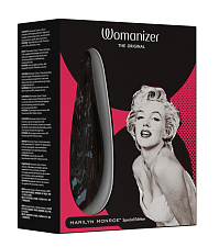 Вакуумно-волновой стимулятор клитора Womanizer Marilyn Monroe, черный мрамор
