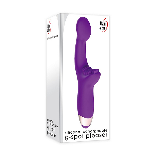 Стимулятор зоны G с клиторальной щеточкой Adam&Eve G-Spot Pleaser