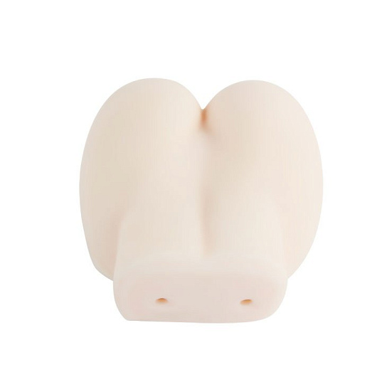 Реалистичная попка с двумя отверстиями с вибрацией