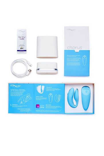 Вибратор для пар We-Vibe Chorus Aqua, голубой