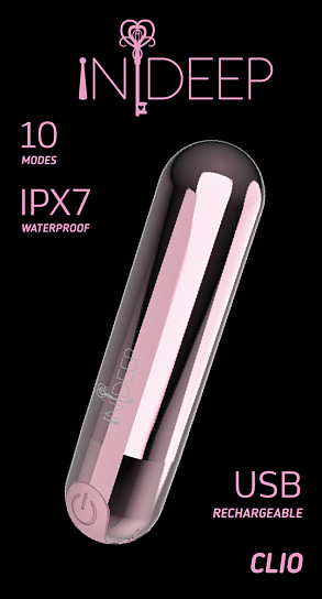 Перезаряжаемая вибропуля Indeep Clio, Pink