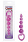 Анальная цепочка Beaded Probe для стимуляции с кольцом, розовая