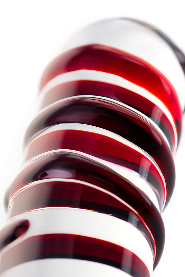 Двусторонний стеклянный фаллоимитатор, 19 см