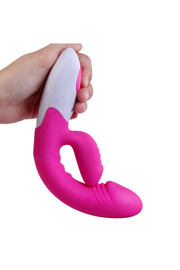 Вибратор с клиторальным стимулятором Nalone Dancer, розовый