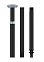 Шест для танцев Silver Dance Pole Shots Toys, черный